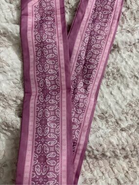 Mauve Pink Paisley Scarf Tie